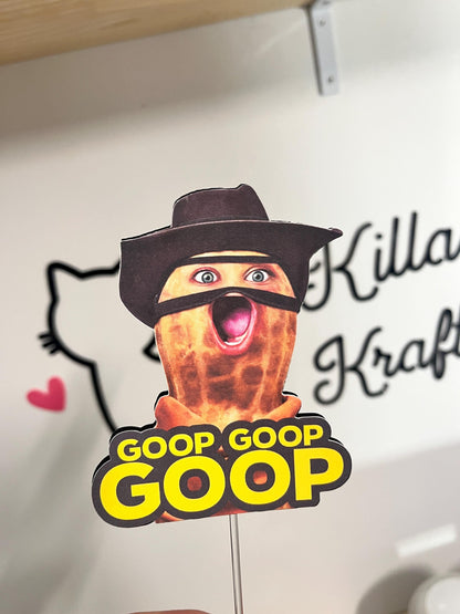 Viral Burnt Peanut Cake Topper