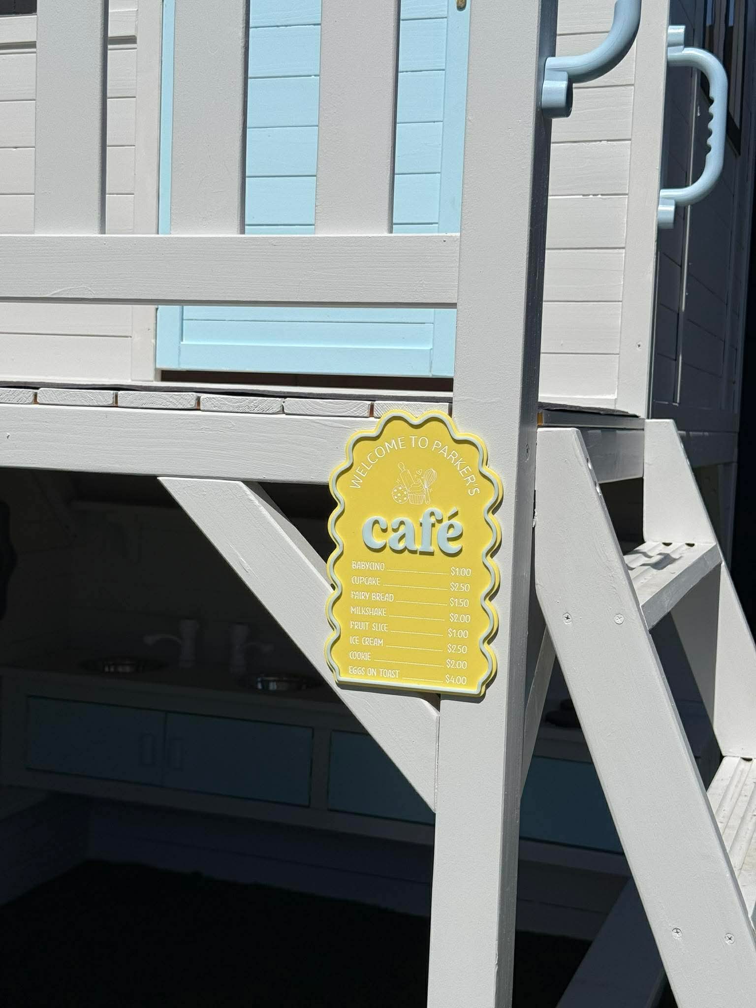 Custom Kids Café Menu Board