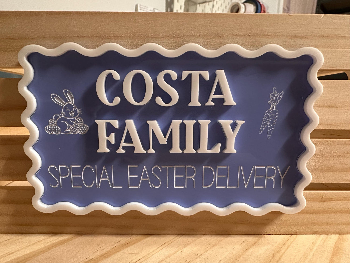 Personalised Family Name Easter Crate - Crate Included