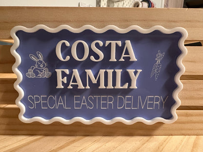 Personalised Family Name Easter Crate - Crate Included