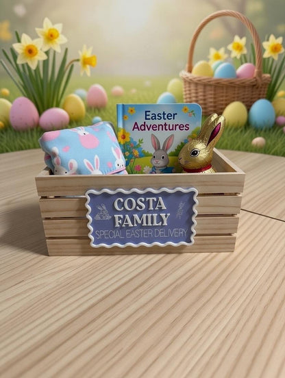 Personalised Family Name Easter Crate - Crate Included