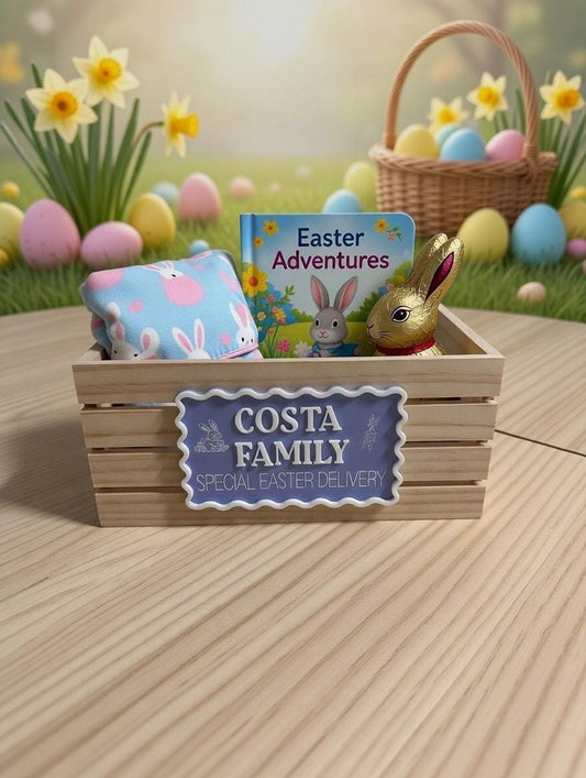 Personalised Family Name Easter Crate - Crate Included