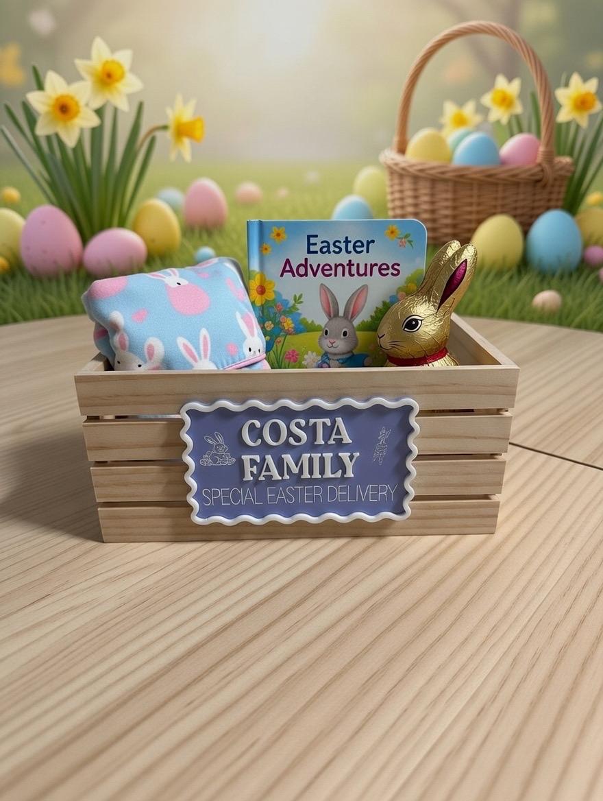 Personalised Easter Crate Sign - Sign Only