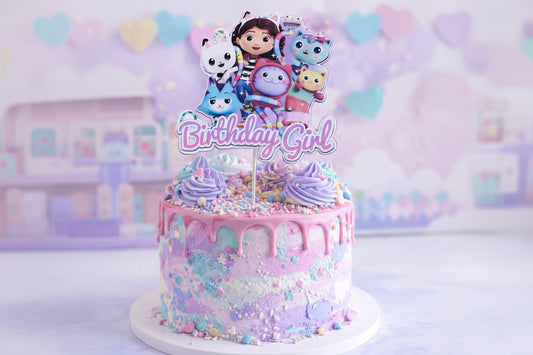 Gabby's Dollhouse Birthday Girl Cake Topper