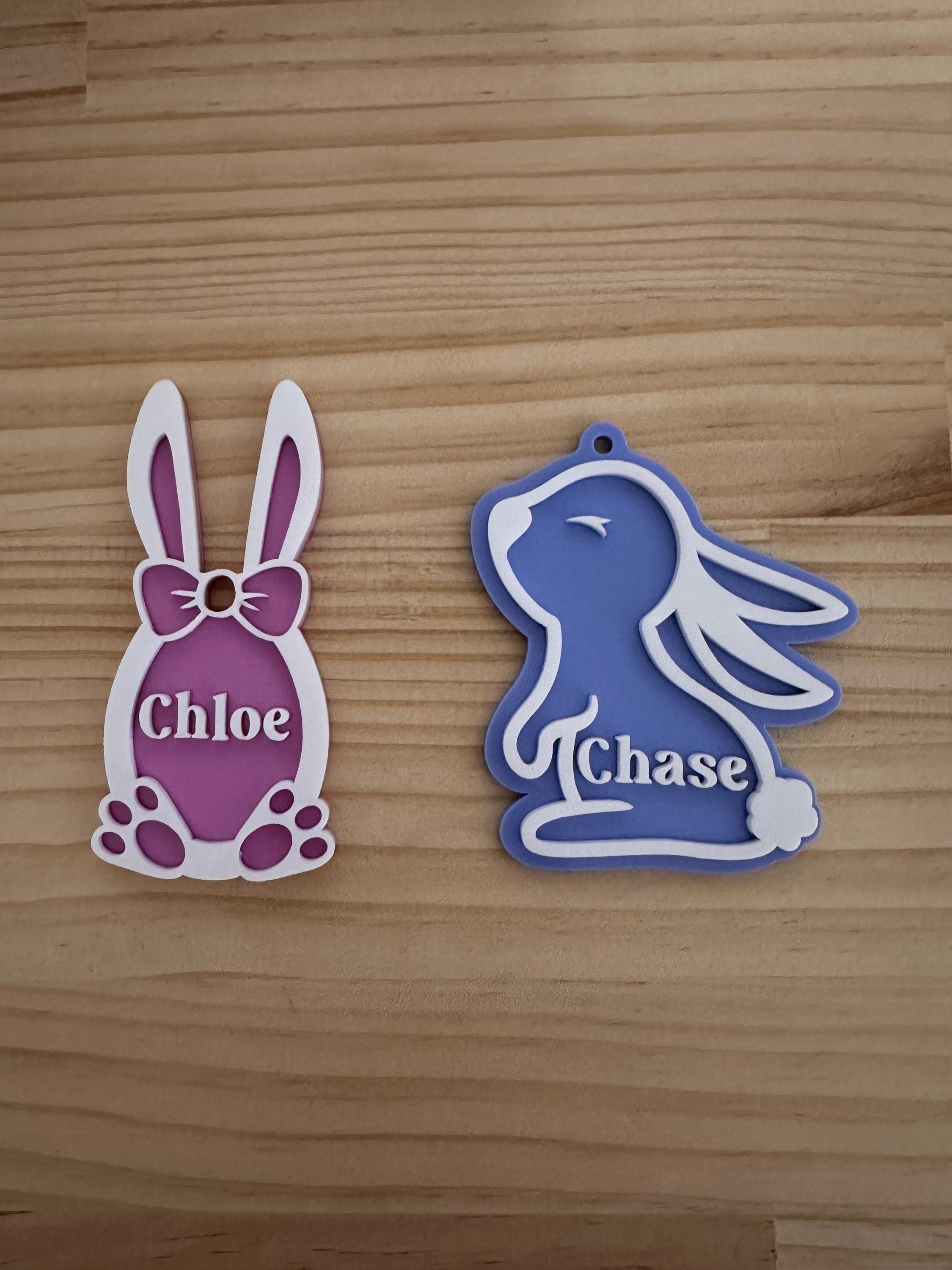 Personalised Easter Bunny Acrylic Keychain