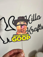Viral Burnt Peanut Cake Topper