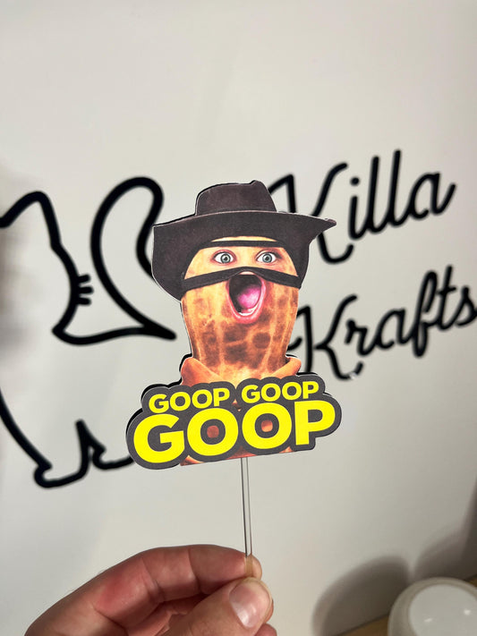 Viral Burnt Peanut Cake Topper