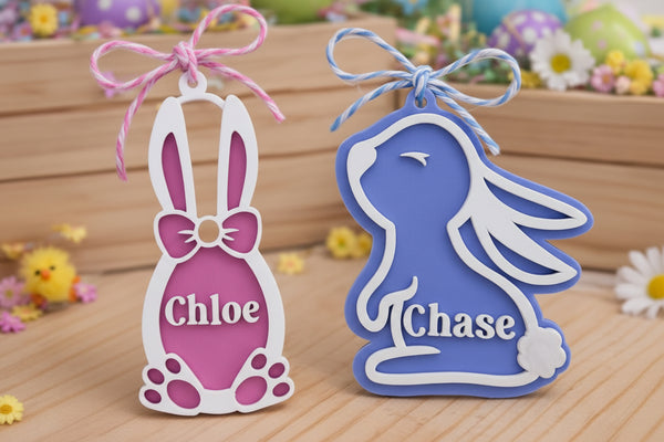 Personalised Easter Bunny Acrylic Keychain