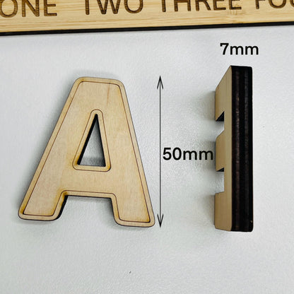 Personalized Wooden Name & Number Puzzle