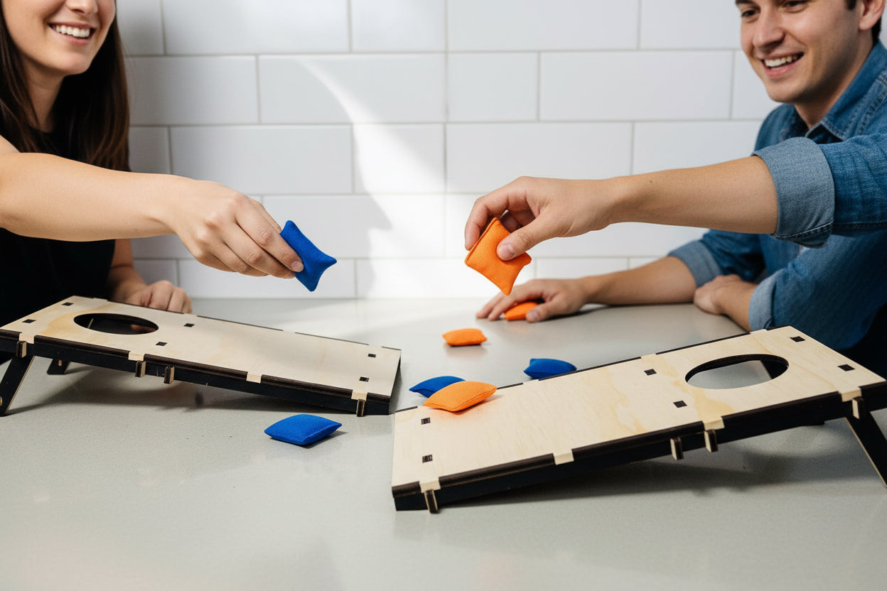 Mini Wooden Cornhole Game