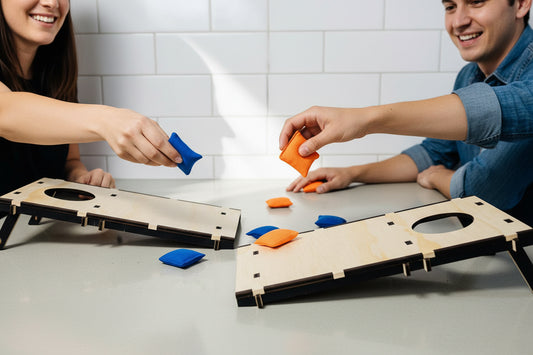 Mini Wooden Cornhole Game