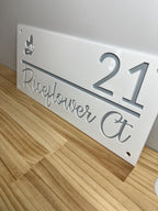 Personalised Acrylic House Address Sign